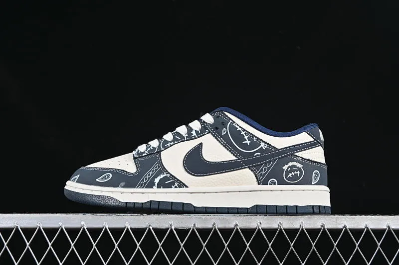 All Categories Nk SB Dunk Series Nk SB Dunk Low High-end Customized Low-top Shoes Nike SB Dunk Low Navy Grimace Cashew Flower Anniversary High-end Customized Low-top Casual Shoes KK1333-046